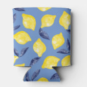 Wasserfarben-Zitronenmuster Dosenkühler (Rückseite)