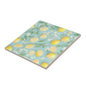 Wasserfarben-Zitronenmuster Fliese (Seite)