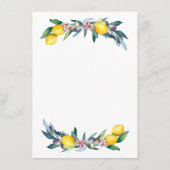 Wasserfarben-Zitronenöle Begleitkarte (Rückseite)