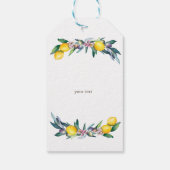 Wasserfarben-Zitronenöle Geschenkanhänger (Rückseite)