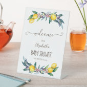 Wasserfarben-Zitronenöle Sockelschild (In Situ)