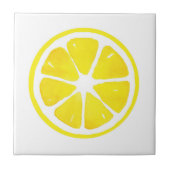 Wasserfarben-Zitronenscheibe Fliese (Vorderseite)