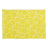 Wasserfarben-Zitronenscheiben Kissenbezug (Rückseite-Rechts)