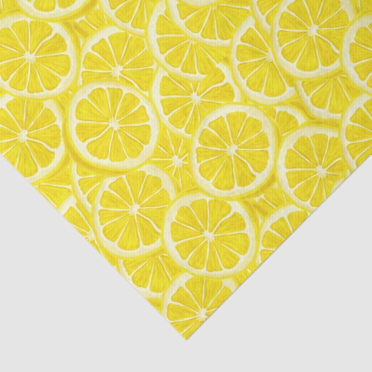 Wasserfarben-Zitronenscheiben Seidenpapier (Ausschnitt)
