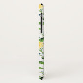 Wasserfarben-Zitronenscheiben und Blattmuster Case-Mate iPhone Hülle (Hinten/Links)