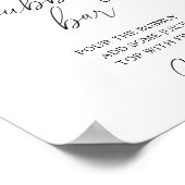 Wasserfarben Zitronenzitrus modern - bläserne Bar Poster (Ecke)