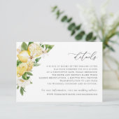 Wasserfarben Zitrus Zitrus Blossom Grüne Details Einladung (Stehend Vorderseite)