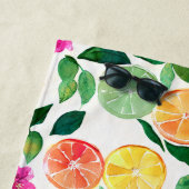 Wasserfarben Zitrusfrüchte Blumenfrucht Botanische Strandtuch (Beispiel)