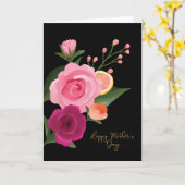 Wasserfarben-Zitrusfrüchte & Blumenrosa Muttertag Karte (Gelbe Blume)