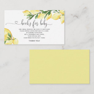 Wasserfarben-Zitrusfrüchte-Bücher für Kinder Begleitkarte