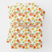 Wasserfarben Zitrusfrüchte Fun Hand-Illustrierte Z Geschenkpapier Set (Beispiel)