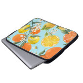 Wasserfarben-Zitrusfrüchte: Handgezogene Früchte Laptopschutzhülle (Vorne Knopf)