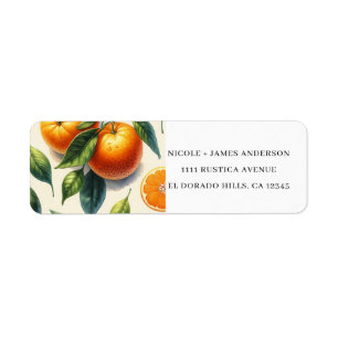 Wasserfarben Zitrusfrüchte Orange Blätter Hochzeit