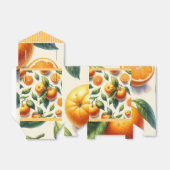 Wasserfarben Zitrusfrüchte Orange Blätter Hochzeit Geschenkschachtel (Ungefaltet)