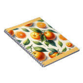 Wasserfarben Zitrusfrüchte Orange Blätter Hochzeit Notizblock (Rechte Seite)