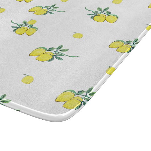 Wasserfarben-Zitrusfrüchte Schneidebrett (Ecke)