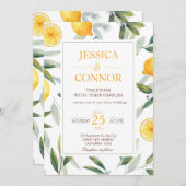 Wasserfarben Zitrusfrüchte Zitrusfrüchte Moderne H Einladung (Vorne/Hinten)