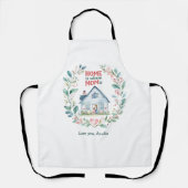 Wasserfarben-Zuhause: Mama ist Individuelle Name Schürze (Vorderseite)