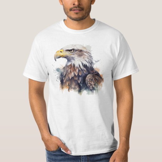 Wasserfarbenadler T-Shirt (Vorderseite)