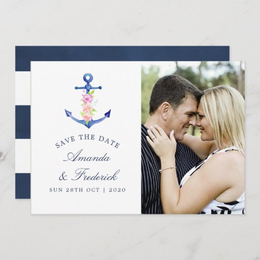Wasserfarbenähnliche Hochzeit speichern Sie das Da Save The Date (Vorne/Hinten)