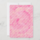 WasserfarbenAlice in Onederland Erster Geburtstag Einladung (Rückseite)