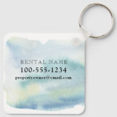 WASSERFARBENANCHOR, KÜSTENSTRANDVERMIETUNG SCHLÜSSELANHÄNGER (Rückseite)