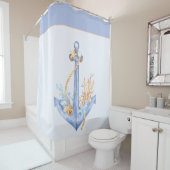 Wasserfarbenanker Duschvorhang (Beispiel)