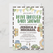 Wasserfarbenantrieb durch Babydusche Einladung (Vorderseite)