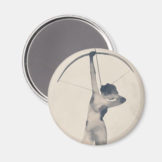 WasserfarbenArcheress Magnet (Vorderseite/Rückseite)