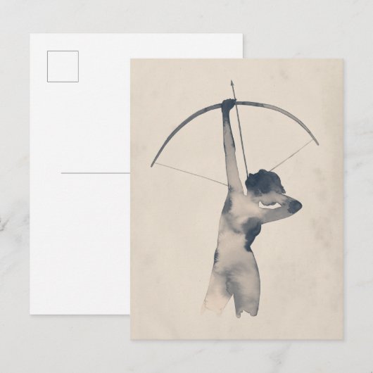 WasserfarbenArcheress Postkarte (Vorne/Hinten)