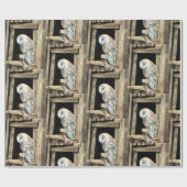 Wasserfarbenauge im Vogelschutzfenster Kunst Geschenkpapier (Flach)