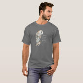 Wasserfarbenauge Keine solche Sache zu viele Eulen T-Shirt (Vorne ganz)