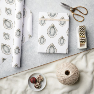 Wasserfarbenaustern Geschenkpapier