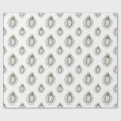 Wasserfarbenaustern Geschenkpapier (Flach)