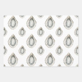 Wasserfarbenaustern Geschenkpapier Set (Vorderseite 2)
