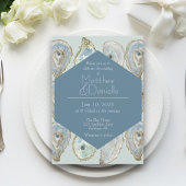 Wasserfarbenaustern Hochzeit Einladung