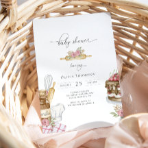 Wasserfarbenbacken Girl Babydusche