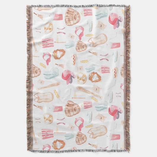 WasserfarbenBaseball Decke (Vorderseite Vertikal)