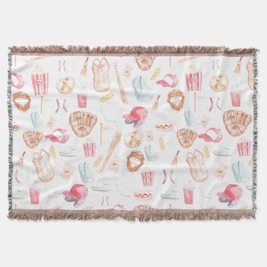 WasserfarbenBaseball Decke (Vorderseite)