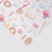 WasserfarbenBaseball Seidenpapier (Ausschnitt)