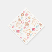 WasserfarbenBaseball Serviette (Ecke)