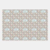 Wasserfarbenbaukran Geschenkpapier Set (Vorderseite 2)