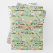 Wasserfarbenbaukran Geschenkpapier Set (Beispiel)