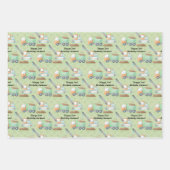 Wasserfarbenbaukran Geschenkpapier Set (Vorderseite)