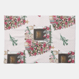 WASSERFARBENBEN BÄUME PRÄSENTIEREN TEDY-BÄREN GESCHIRRTUCH