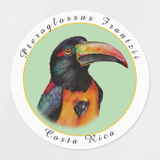 Wasserfarbenberührer Etiketten (Design 1)