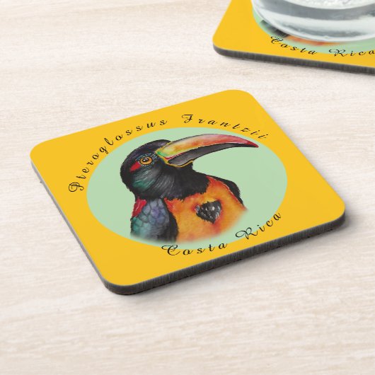 Wasserfarbenberührer Getränkeuntersetzer (Linke Seite)