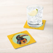 Wasserfarbenberührer Rechteckiger Pappuntersetzer (Vor Ort)