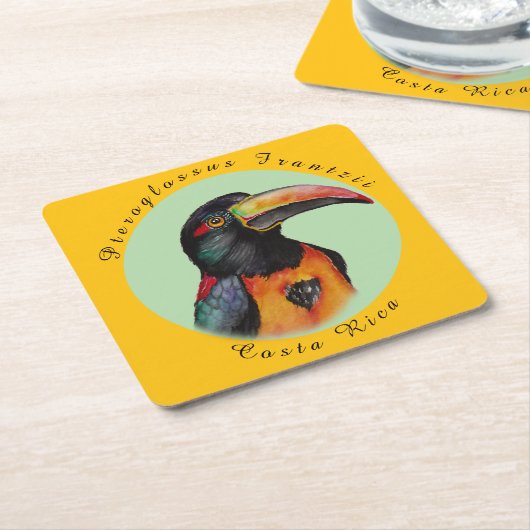 Wasserfarbenberührer Rechteckiger Pappuntersetzer (angewinkelt)