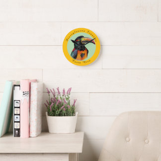 Wasserfarbenberührer Runde Wanduhr